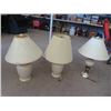 Image 2 : 3 Table Lamps, Floor Lamp & Picture