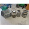 Image 1 : 3 Cream Cans & Galvanized Tub