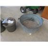 Image 2 : Galvanized Tub, Watering Pail, 2 Gal Can