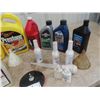 Image 2 : 2 - 3.78 L Sealed Antifreeze, Various Oils& Lubricants, Funnels, Squirt Cans