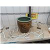 Image 1 : Ceramic Planter, 17" Tall 17" Wide, Ornaments, & 8 Shelf Brackets