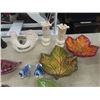 Image 2 : Red Wing Tray, Cat Salt + Pepper Shakers, Ornaments, Chalkware