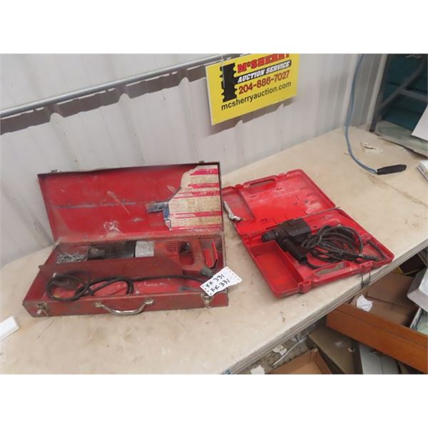 Milwaukee Reciprocating Saw & Hilti TE10 Hammer Drill