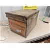 Image 1 : Wooden Crate with Barn Door Hinges & Gate Hinges