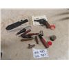 Image 1 : Lancia-Razzi Model 999 Starter Pistol, Throw Knife Old Reloading Devices, Duck Call