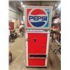 Image 1 : Upright Pepsi Machine Complete With Coin Mechanism in Working Order - Plugged in Briefly Motor Runs