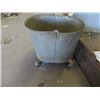 Image 2 : Galvanized Mop Pail on Casters & Military Ammo Box