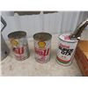 Image 2 : Huffman Oil Jug, Shell, Castrol, Esso Cans