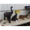 Image 1 : 2 Elephants + 1 Hippo Ornament biggest 29" x 29"