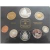 Image 2 : 4 Uncirculated Canada .500 Silver Dollars ; 1971, 75, 78, 83 & 1999 Royal Mint Proof Set
