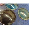 Image 2 : 4 Vintage Railway Switch Lamp Lenses 5.25" ( 2 Glass , 2 Plastic)
