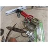 Image 3 : Pad Lock, Drill Bits OddsnEnds of Tools; Tin Snip, Saws, Clamp plus more
