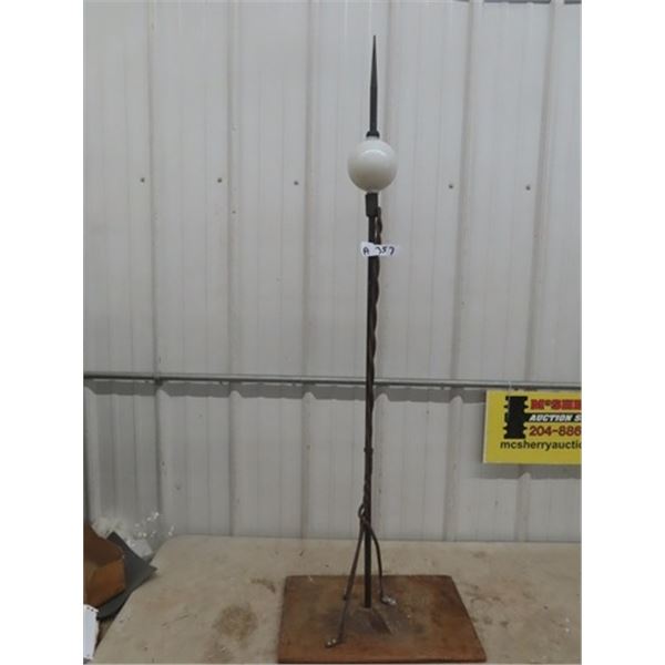 Lightening Rod with Bulb 57" Tall