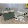 Image 1 : Rare Singer Portable Featherweight Sewing Machine in White - Believed to be Model 221K