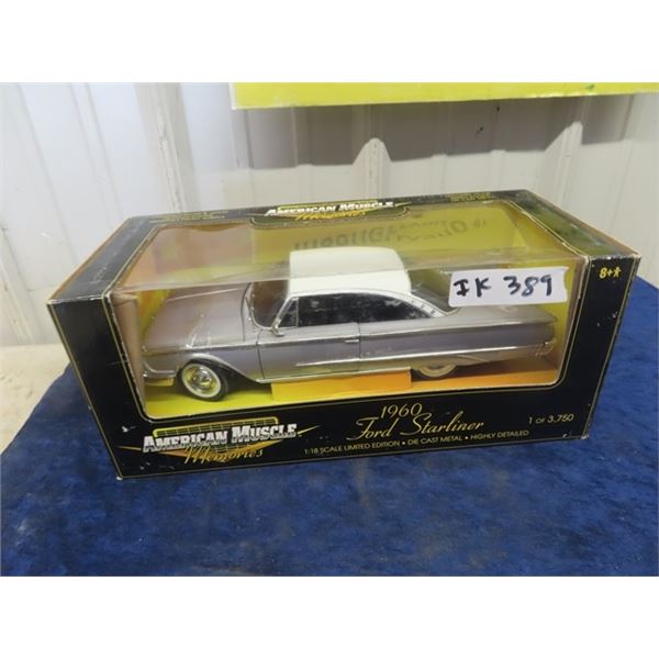 American Muscle 1/18 Scale Die Cast 1960 Ford Starliner with Box