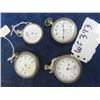 Image 1 : 4 Pocket Watches; 1) Elgin, 1) Satisfaction
