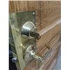 Image 3 : Solid Oak Door with Window Pane 77.5" x 30" with Key