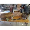 Image 1 : 3 Wooden Crates - 2 were for Ammo, Honey + Peanut Tin, Iron plus more