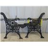 Image 1 : Set Of 2 Cast Bench Ends