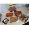 Image 1 : Leather Purses + Photo Album + Sewing Button Attachment & Buttons