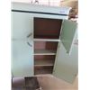 Image 8 : 3 Mid Century Painted Kitchen Cupboards; 1) Lower Counter 30" x 95" X 21" , 1) Corner 50" Long 25" L