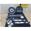 Image 1 : Stained Glass WPG Jets Clock, Sign & Souvenir Sticks