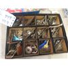 Image 2 : Assorted Keys, Pins, PAthces, Lighter Flints on Store Display plus more