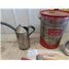 Image 3 : Texaco 5 Gal Pail, Oil Jug, Window Frost Shields, 76 CAdililac Manual