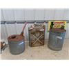 Image 1 : 3 Metal Gas Cans 1) Military