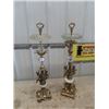 Image 1 : 2 Figurine Floor Ashtray Stands