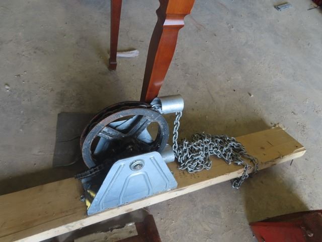 Set of Car Ramps & OH Door Chain Pulley Opener