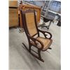 Image 1 : (gs) Wooden & Cane Rocking Chair