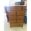 Image 1 : (gs) Vilas Maple Highboy 5 Drawer Dresser 48" x 33" x 17.5"