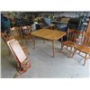 Image 1 : (gs) Maple Table 36" x 48" + 2 - 10" Leaves & 6 Chairs