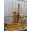 Image 1 : (gs) 3 Pine Coat Shelf/Racks 36" Long & Door Display