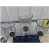 Image 2 : Wrought Iron Candle Holder 27" Tall & 39 Piece Royal Doutlon Place Setting plus Tray