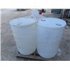 Image 2 : 3 Poly 45 Gal Barrels - One Full of Rubbermaid & Caddy