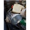 Image 2 : PALLET OF WHEELS, TOOLS, ELECTRICAL CABLE, TILE CUTTERS