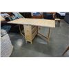 Image 2 : MAPLE GATELEG DROPSIDE TABLE WITH DRAWERS