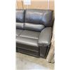 Image 8 : BRAND NEW GREY AIR LEATHER 3 PIECE RECLINING SOFA SET  W/ MEMORY FOAM AND LUMBAR SUPPORT - RETAIL $6