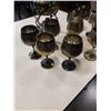Image 2 : SILVER PLATE KETTLE WITH STAND, BURNER AND 10 GOBLETS