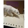 Image 8 : LOT OF CHINA PLATES, SILVER OVERLAY PLATTER, POLAR BEAR FIGURE, COASTERS, METAL TIN