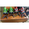 Image 1 : 4 AS NEW MARIO AND YOSHI MARIO KART RC VEHICLES 2 BATTERIES AND NO CHARGER ALL WORKING RETAL $600