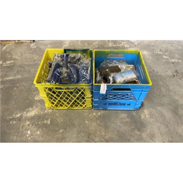 2 CRATES OF SAFETY GLASSES AND CASES