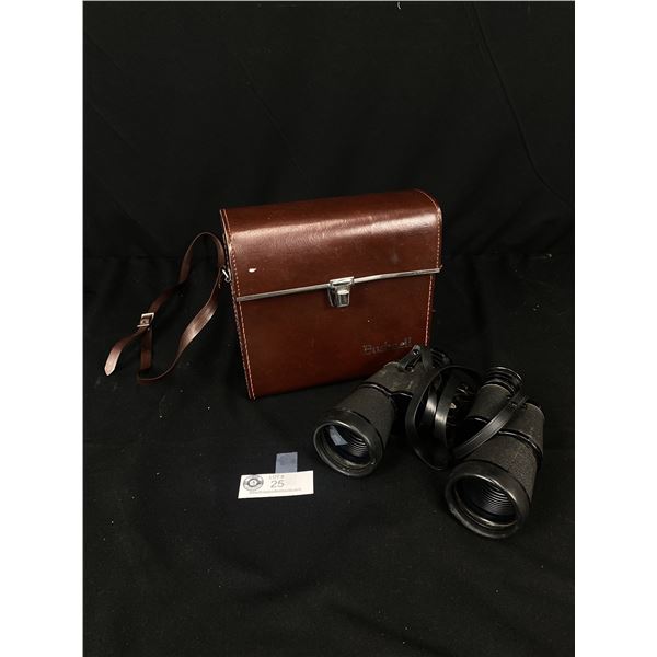 Pair of Bushnell Binoculars with Leather Case