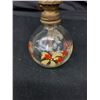 Image 2 : Scottish Brass Vintage Thistle Tray and Nice Early Miniature Oil Lamp