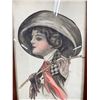 Image 2 : Gibson Girl Watercolor Very Well Done by N. Clarke