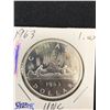 Image 2 : 1963 Canadian Silver Dollar in Cardboard Holder