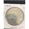 Image 2 : 1965 Canadian Silver Dollar in Cardboard Holder