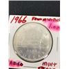 Image 2 : 1966 Canadian Silver Dollar in Cardboard Holder